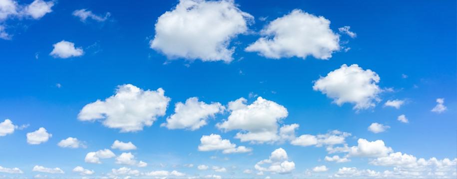 clouds in blue sky